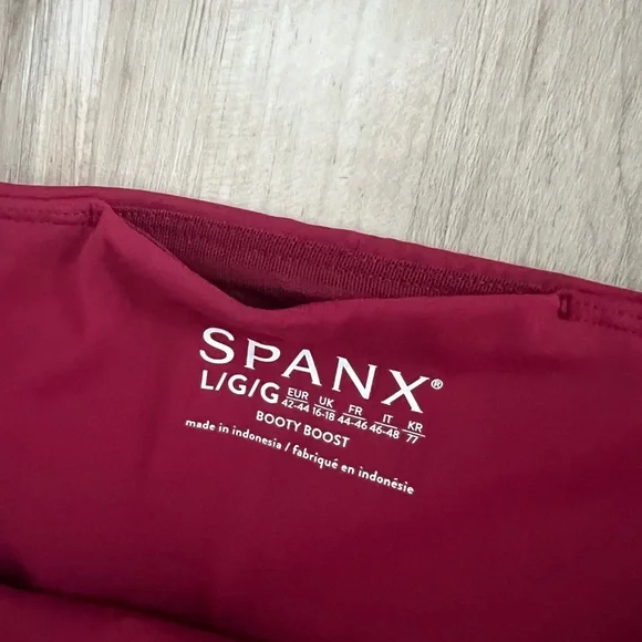 Spanx Booty Boost Leggings 7/8 Active Shaping Fitness Breathable Wicking New LG - Picture 5 of 10
